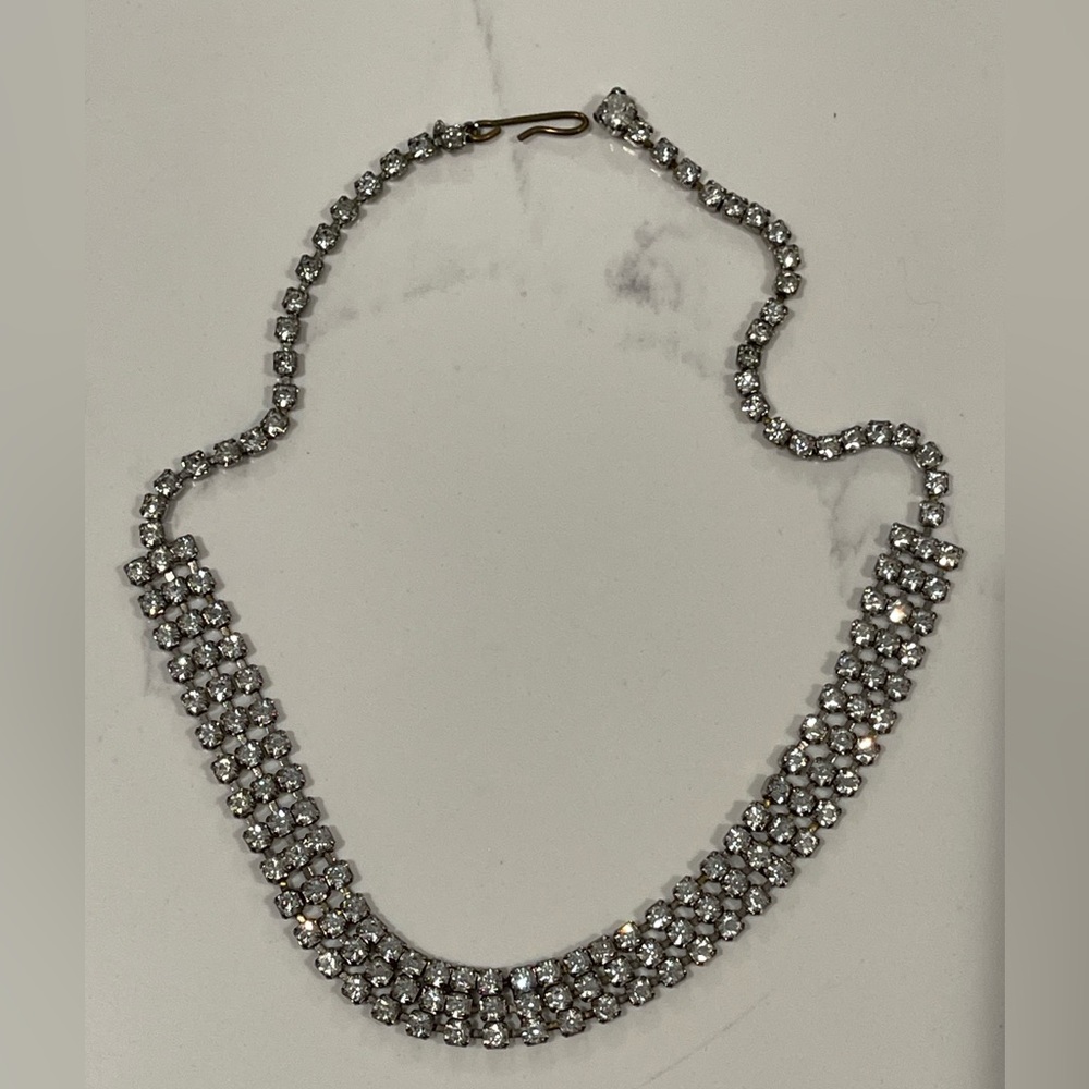 Vintage Rhinestone Choker Necklace